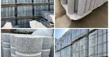 防城港 芝麻白花岗岩挡车柱、隔离柱多少钱