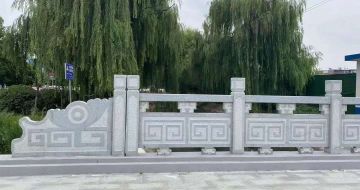 防城港 芝麻灰桥栏杆、河道栏杆安装效果