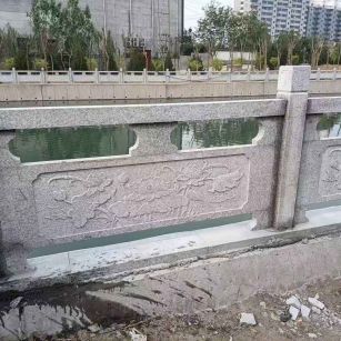 防城港 芙蓉白大花桥梁、河道，石材栏杆、围栏、护栏