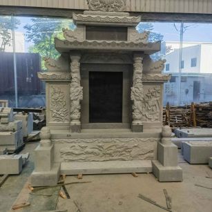 防城港 芝麻灰高档墓碑、土墓，一套也支持定做