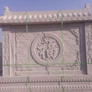防城港 芝麻白花岗岩屏风，照壁，影壁