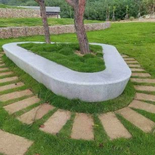 防城港 芝麻白光面整石坐凳