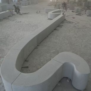 防城港 花岗岩整石坐凳拼装