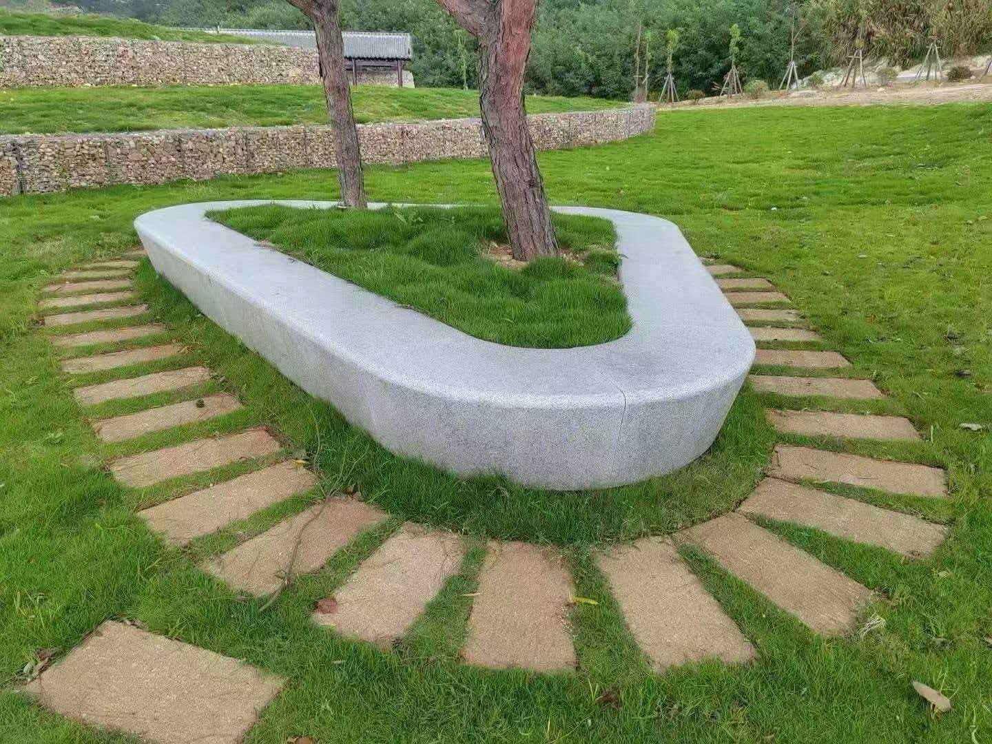 防城港 芝麻白光面整石坐凳