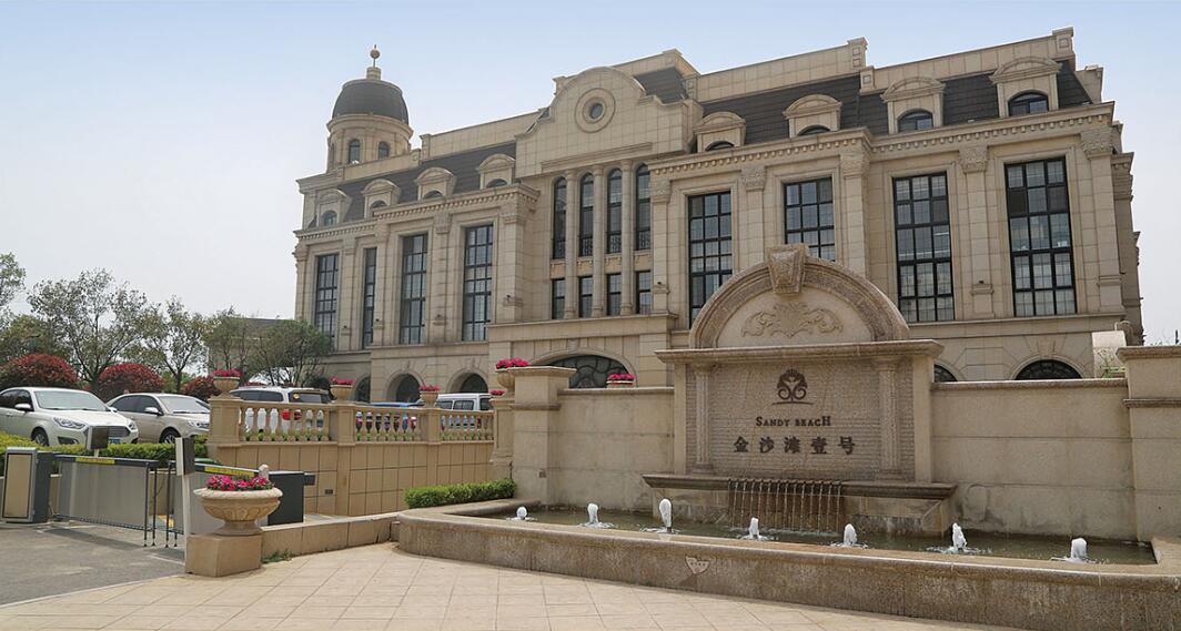 防城港花岗岩黄金麻建筑外墙干挂案例