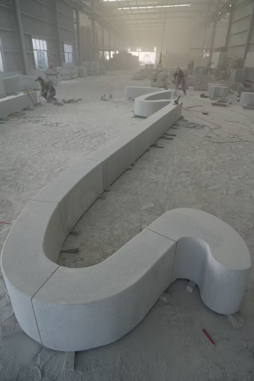 防城港 花岗岩整石坐凳拼装